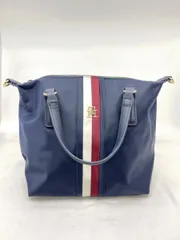 TOMMY HILFIGER トミーヒルフィガー トートバッグ ショルダーバッグ ハンド バッグ 紺  ■■ レディース