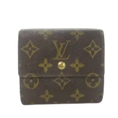 ルイヴィトン LOUIS VUITTON モノグラム ポルトモネ ビエ カルト クレディ Wホック財布 二つ折り財布 小銭入れあり レザー 茶 ブラウン 機番なし /AH7 ■GY42