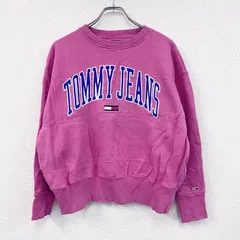 【値引き交渉OK！】古着 used　TOMMY JEANS　トミージーンズ　スウェット/トレーナー　ピンク　Mサイズ