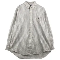 古着 ラルフローレン Ralph Lauren BLAIRE 長袖 ボタンダウンチェックシャツ メンズL相当/eaa458785