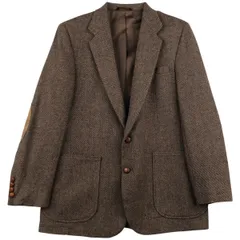 古着 HAGGAR gallery ヘリンボーン ウールテーラードジャケット USA製 メンズM相当/eaa610459