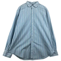 古着 ラルフローレン Ralph Lauren POLO by Ralph Lauren REGENT CLASSIC FIT 長袖 コットンストライプシャツ メンズXL相当/eaa458792