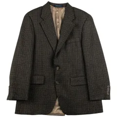 古着 ラルフローレン Ralph Lauren POLO UNIVERSITY CLUB チェック柄 ウールテーラードジャケット カナダ製 メンズM相当/eaa610458