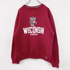 【値引き交渉OK！】古着 used　00s　RUSSELL ATHLETIC　ラッセル　スウェット/トレーナー　前V　ヴィンテージ　赤　レッド