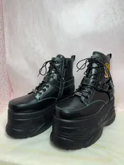 ★新品未使用★　ヨースケYOSUKE　超美品　28.0cm　メンズ　厚底スニーカー　厚底ハイカットスニーカー　リングブーツ ハーネス付き 歩きやすい 　10.5cmcm 　厚底フラットソール 　厚底ブーツ　MY1407-260-