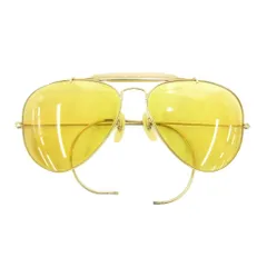 レイバン RAY BAN ヴィンテージ ボシュロム B&L RB3030 サングラス カリクローム シューター 縄手 ダブルブリッジ ティアドロップ 58口14 黄 イエロー ゴールドカラー /JS ■GY11
