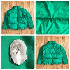 ダウンジャケット Tonal Solid Camo Sサイズ グリーン a bathing ape BAPE CAMO down jacket エイプ ベイプ アベイシングエイプ z1739