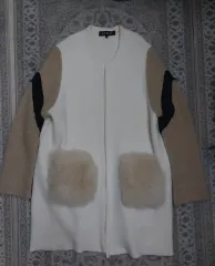 エゴイスト バイカラー ファーポケット ニットカーディガン 55 (77まで)