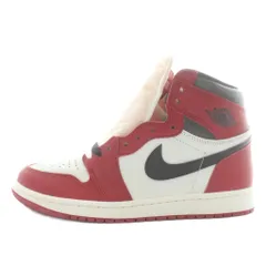 ナイキ NIKE エアジョーダン1 ハイ OG ロスト&ファウンド シカゴ Air Jordan 1 High OG Lost & Found Chicago スニーカー レザー ハイカット US8 26㎝ 赤 レッド 白 ホワイト DZ5485-612