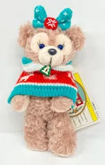 東京ディズニーシー ぬいぐるみバッジ Duffy's Christmas シェリーメイ(緑系ニット/トナカイ)/Home Sweet Christmas 2011