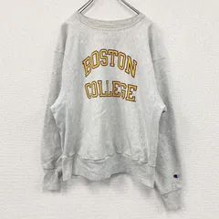 【値引き交渉OK！】古着 used　Champion　チャンピオン　リバースウィーブ　スウェット/トレーナー　2連プリント　霜降りグレー　Lサイズ