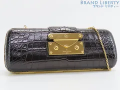 【激レア】ルイヴィトン　LOUIS VUITTON　クロコダイル　ミノディエール　トレゾール　2WAY チェーンショルダーバッグ　クラッチバッグ　パーティーバッグ　ハンドバッグ　マットクロコダイルレザー　