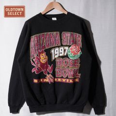 90s USA製 ロウズボール ROSE BOWL スウェット M ブラック ロゴセブン LOGO7 1997年製 ヴィンテージ Vintage SUNDEVIL サンデビル カレッジ アメカジ アリゾナ アメフト スポーツ 古着 G404