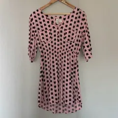 mimi chica ブラックキャット パータン ドレス