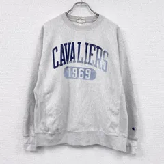 【値引き交渉OK！】古着 used　Champion　チャンピオン　リバースウィーブ　スウェット/トレーナー　カプセルプリント　霜降りグレー　Lサイズ