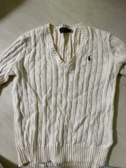 ポロ ラルフローレン ケーブル ニット アイボリー