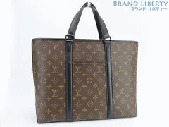 【外美品】 ルイヴィトン　LOUIS VUITTON モノグラム マカサー　ウィークエンド・トート PM
トートバッグ　ハンドバッグ ブラック金具 M45734