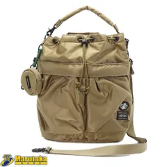 【ポーター スターバックス】コーヒービーンシェイプ 2way ツールバッグ コラボ カーキ ショルダーバッグPORTER STARBUCKS 美品 中古 逸品質屋 丸高 甲子園店 人気 ブランド 26-7-5