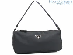 【新品同様】プラダ　PRADA　ナイロン　ワンショルダーバッグ　ホーボーバッグ　ミニバッグ　ハンドバッグ　アクセサリーポーチ　NERO ブラック　MV633