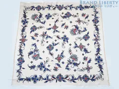 【レア超美品】 ルイヴィトン　LOUIS VUITTON　ショール　モノグラム　ビヨンドフラワー　大判　ショール　マフラー　ストール　スカーフ　ベージュ　ブラック　ブルー　レッド　シルク60%　ウール40%　M71550