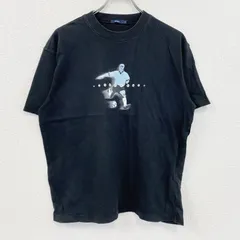 【値引き交渉OK！】古着 used　bossini　半袖プリントTシャツ　黒　ブラック　Lサイズ