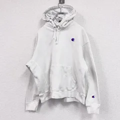 【値引き交渉OK！】古着 used　Champion　チャンピオン　リバースウィーブ　スウェットパーカー/フーディー　白　ホワイト　XLサイズ