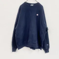 【値引き交渉OK！】古着 used　Champion　チャンピオン　リバースウィーブ　スウェット/トレーナー　紺　ネイビー　XLサイズ