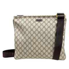 グッチ ＧＧスプリーム ショルダーバッグ GGスプリームキャンバス 201446 ベージュ レディース  GUCCI  中古 グッチ