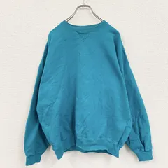 【値引き交渉OK！】古着 used　90s　OLD GAP　オールドギャップ　スウェット/トレーナー　前V　ヴィンテージ　ターコイズブルー　Lサイズ