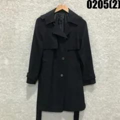 Ziosongzio 黒 レディース トレンチコート m