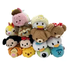 186001 現状品 ☆イースターコスチュームあり☆ Disney STORE ディズニーストア ツムツム ぬいぐるみマスコット 14点まとめ売り