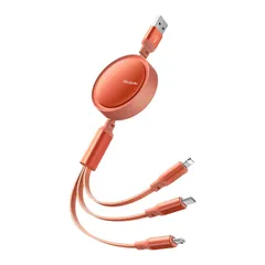 USBコード 高速データ転送 Micro (ライトニングだけ) Type-Cケーブル 5つの長さ調節可能 ライトニングケーブル アルミ合金外装 Xperia/Galaxy/Pixel/Androidなど対応 強靭TPE外皮 17/16/15/14 1本3役 i