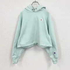 【値引き交渉OK！】古着 used　Champion　チャンピオン　リバースウィーブ　スウェットパーカー/フーディー　ミントグリーン　Mサイズ
