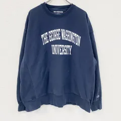 【値引き交渉OK！】古着 used　00s　Champion　チャンピオン　プレミアムリバースウィーブ　スウェット/トレーナー　紺　ネイビー　2XLサイズ