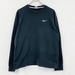【値引き交渉OK！】古着 used　NIKE　ナイキ　スウェット/トレーナー　スウッシュ　黒　ブラック　XLサイズ