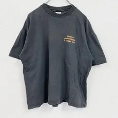 【値引き交渉OK！】古着 used　Hanes　ヘインズ　半袖プリントTシャツ　フェード　黒　ブラック