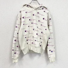 【値引き交渉OK！】古着 used　Champion　チャンピオン　リバースウィーブ　スウェットパーカー/フーディー　アイボリー　Sサイズ