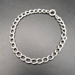 マンテルチェーン フローラル エッチング 925 シルバー ヴィンテージ