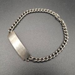 US三軒茶屋 ID Bracelet IDブレスシ ルバーブレスレット 山田蓮 - メルカリ