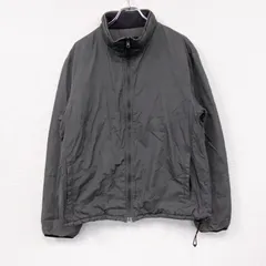 【値引き交渉OK！】古着 used　OLD UNIQLO　オールドユニクロ　ナイロンジャケット　中綿入り　灰色　グレー　Lサイズ