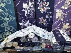 平和屋本店■浴衣反物 まとめて 45点 蝶 花柄 朝顔 よし水ゆかた 彩幸染 など 全て未使用 ppp3499