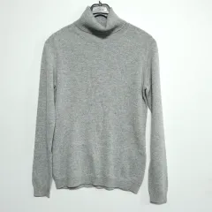 44 55サイズ UNIQLO ユニクロ カシミア100 タートルネック ニット