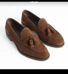 UK7.5 Berwick(バーウィック) 8491 オイル スナッフCOLOR スウェードタッセルローファー