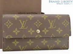 【未使用】ルイヴィトン　LOUIS VUITTON　モノグラム　ポルトトレゾール インターナショナル　三つ折り長財布　ダークブラウン　M61215 M61217