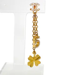 CHANEL/シャネル/金色ココマーク/5/ラインストーン/ピアス/片方/j83-5