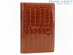 【激レア美品】エルメス　HERMES　アジェンダ GM　アリゲーター　手帳カバー　システム手帳　クロコダイル　ブラウン　□C