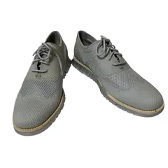【美品】COLE HAAN ZERO GRAND コールハーン ゼログランド スティッチライト オックスフォード シューズ スニーカー ウイングチップデザイン グレー サイズ8.5【ZK76】