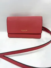 COACH コーチ スマホ 財布ショルダー 付属品なし 内側傷あり（画像確認お願いします）M-1827