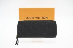 ★3日以内返品可★ 美品 LOUIS VUITTON ルイ・ヴィトン アンプラント ポルトフォイユ クレマンス M60171 長財布 ブラック カーフレザー レディース