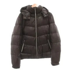 コンバース CONVERSE ダウンジャケット フーデット ジップアップ LL 黒 ブラック /GV ■GY59